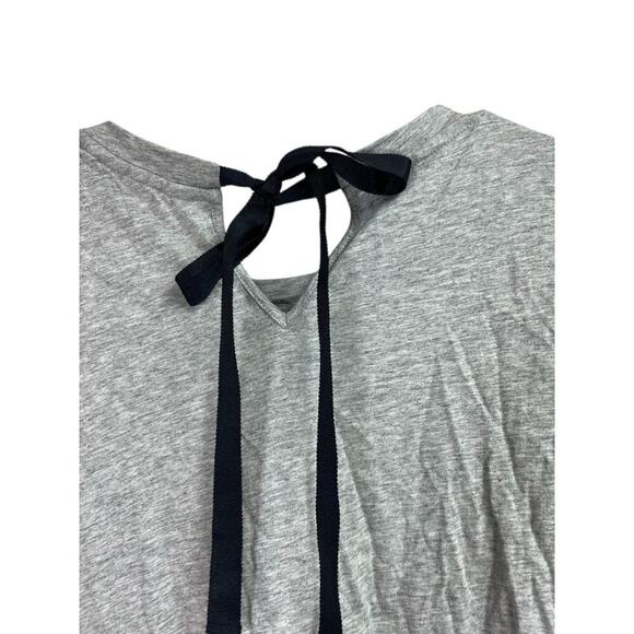 Brooks Brothers Red Fleece Gray Beaded Neckline Bow Tie Back Shirt Medium - Picture 7 of 8